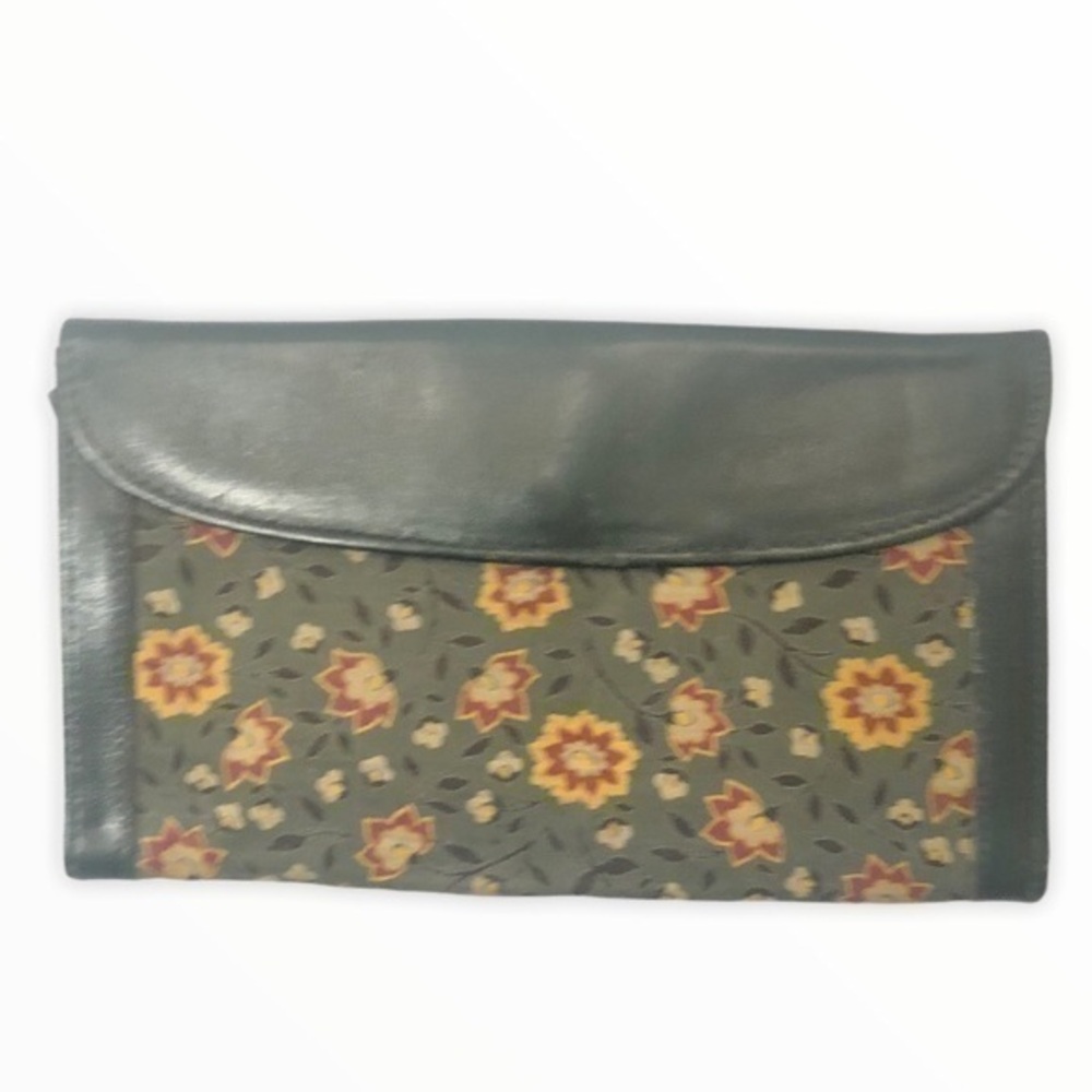 Liberty London vintage blue floral wallet England